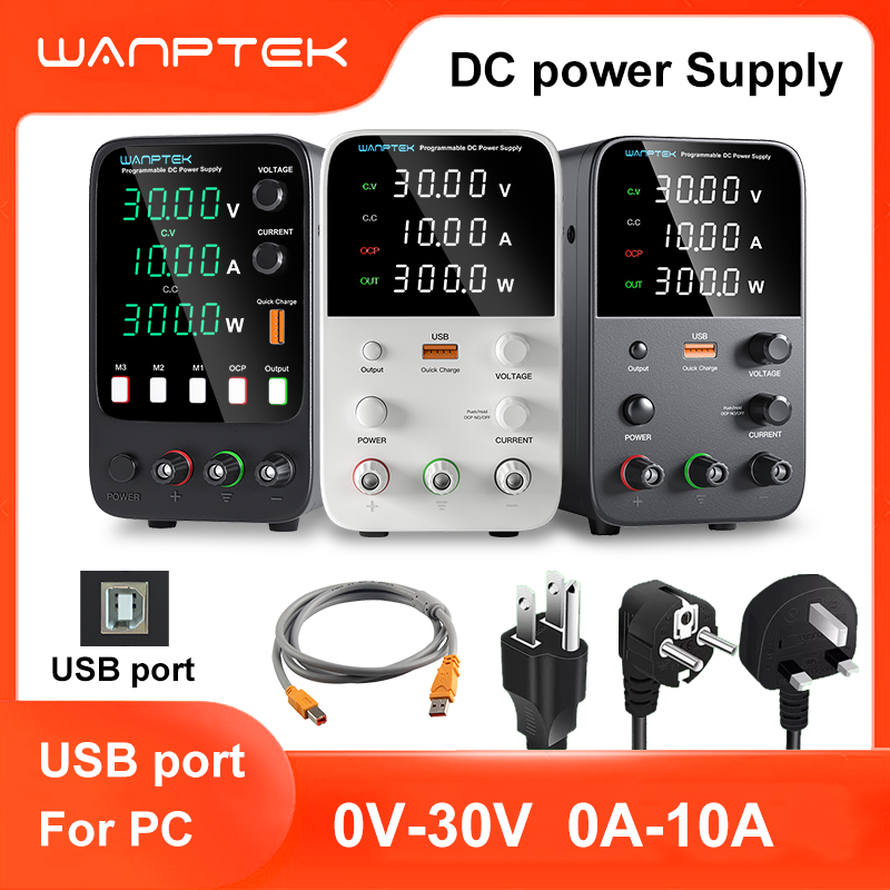 Programmable Dc Power Supply 30V 10A - แหล่งจ่ายไฟสำหรับห้องปฏิบัติการ Wanptek 30V 5A 30V 10A