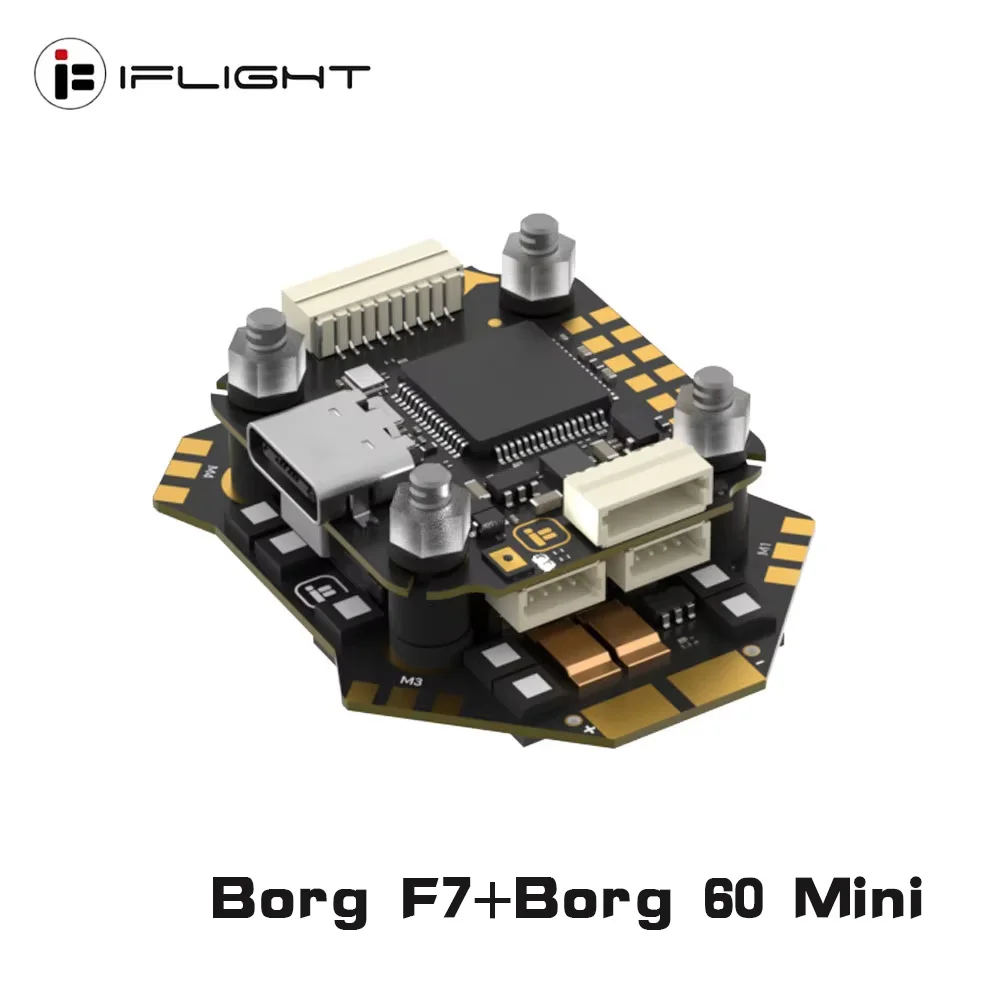 Fpv Flight Controller F7 Stack 60A - iFlight Borg Mini F7 ชุดควบคุมการบิน พร้อม